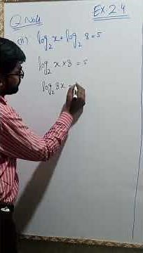 Class 9 Math | Chapter 2 Logarith| Exercise 2.4 Q.4| Step By Step Easy Solution #9thmath #shortmath