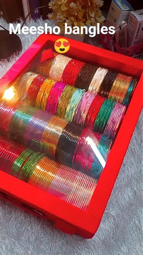 ₹199 Meesho bangles 😍✨So colorful & aesthetic 💕Worth it or waste? 🤔#shorts #meeshofinds #bangles