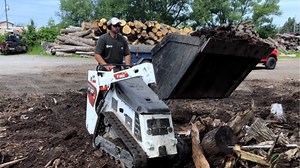First time running a mini skid steer safely