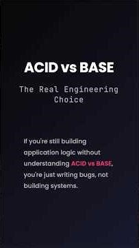 The ACID vs. BASE Showdown