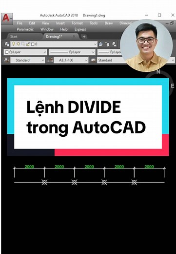 Lệnh DIVIDE trong AutoCAD: Hướng dẫn chi tiết