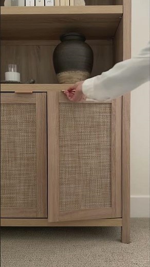 Elevate Your Space with This Stunning Rattan Bookcase | Wayfair Home Find