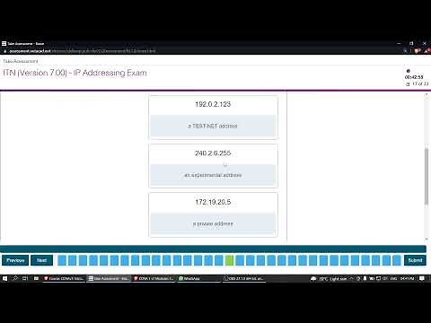 Modules 11 - 13: IP Addressing Exam Answers