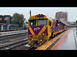 V/Line N452 Rural City of Wodonga Arriving & Departing Footscray Station from Swan Hill to Melbourne