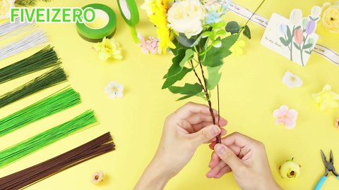 100 PCS 18 Gauge Green Floral Wire Stems for Artificial Flower Making,Flexible Paddle Wires for Crafts Festival Flowers,Garland and Floral Arrangements,Florist Wire,Flower Wires for Crafts