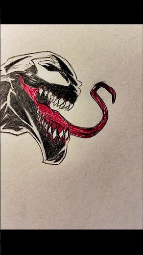Venom Drawing | Drawing tutorial