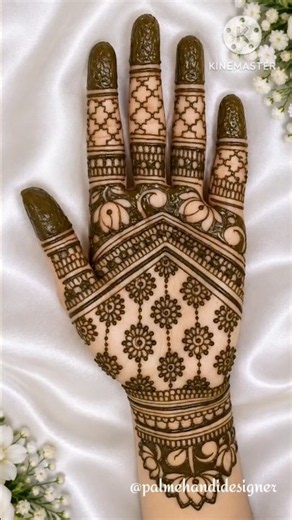 New Easy Mehandi Design #viral #navratri #easy #mehndi #simple #bridal