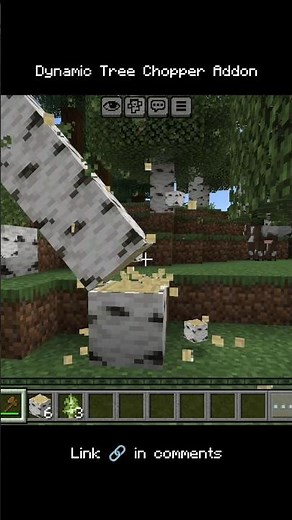 Dynamic Tree Chopper Minecraft PE 1.21+ Addon