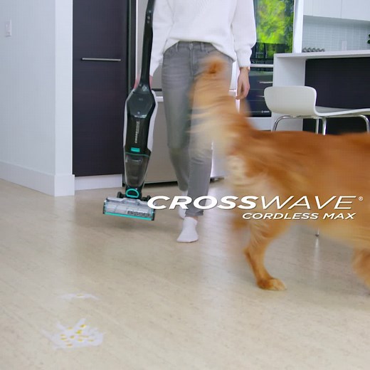 Our innovative top-seller just got better, with cordless freedom & powerful performance: The BISSELL® CrossWave®. | BISSELL Canada