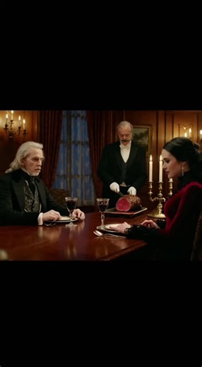 There's something odd about the sweet Vanessa at dinner. #group7 #gothichorror #vampire #horror #suspense