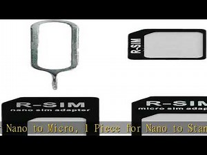 Nano SIM Card Adapter, Converter Kit Nano to Micro SIM/Standard with Tray Eject Pin