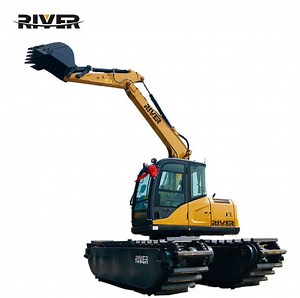 [Hot Item] Small Swamp Buggy Amphibious Excavator Machine for Deep Excavation and Tunneling in Soft Ground Heavy Equipment Marsh Buggies