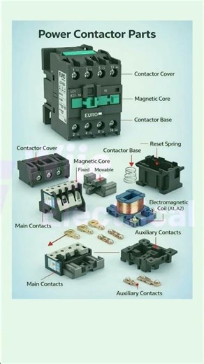 Power Contactor Parts Explained | Electrical Control Basics