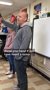 12M views · 10K reactions | These teachers sure have chemistry!  . . #teachers #heartwarming #engaged #engagement #funny #love #kids #sweetmoment | Reader's Digest | Facebook