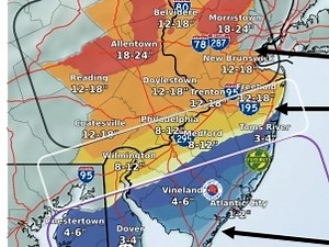 Latest PA Snowfall Predictions: 18 Inches Possible