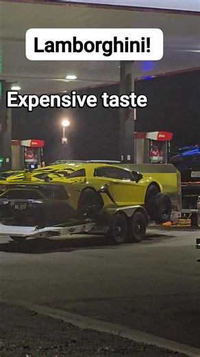 Saw these at the gas station down the road from my house the other night. Wow is all I can say! That's an expensive load to be hauling. And to think, the restaurant landlord owns a Lambo himself! Would i ever own one myself? Probably not, but they sure are nice to look at! #expensive #Lamborghini #pricey | Sarah Wright