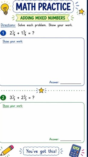 Only 10% Can Add These Mixed Fractions! #mixednumbers #fractions #mathhelp