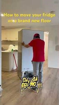 Băng Nón Lá show you how to move your fridge on a brand new floor without scratching it.