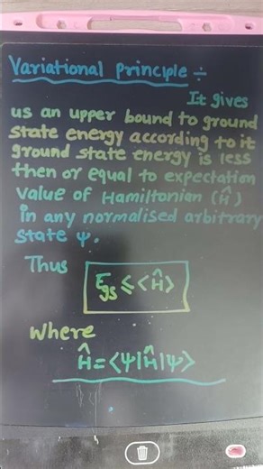 Variational principle #RPSC1stgradePhysics