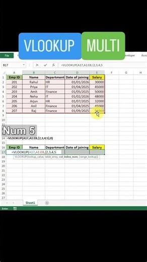 MULTIPLE LOOKUP 🤯Easy Lookup Trick | Excel Formula Tutorial #techwithahad #excel