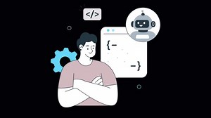 Ai Web Development Animation Alpha channel Transparent Background.