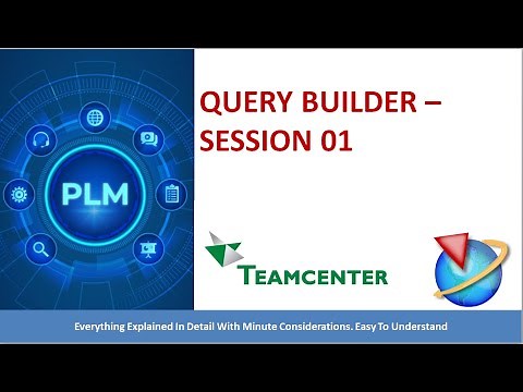 Teamcenter I Query Builder I Join Complete Course I Link In Description