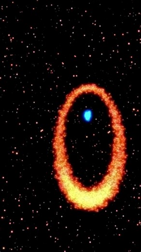 Mysterious Disk of Blue Stars Around Andromeda's Black Hole - Hubble Space Telescope #shorts #space