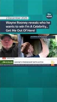 His wife, Coleen, came second on I’m A Celebrity… Get Me Out Of Here! last year #itvnews #imaceleb