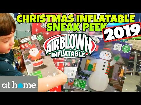 Christmas Inflatables AT Home Sneek Peek 2019- Stealing Halloweens Thunder