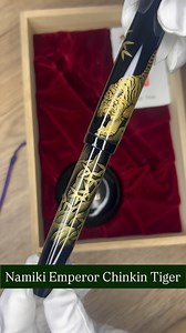 🐯 Honoring Animal Day with a true work of art — the Namiki Emperor Chinkin Tiger. 🌟 Crafted with the intricate Chinkin technique, this masterpiece features a hand-chiselled tiger design, inlaid with gold on an elegant lacquered barrel. Topping it all off? A commanding No. 50 Jumbo nib in 18k gold, engraved with the majestic silhouette of Mt. Fuji — a nib so large, it dwarfs even the biggest in the game (yes, even the Montblanc 149 👀). A celebration of craftsmanship, tradition, and the wild sp