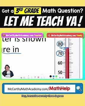 The Trick to Reading a Thermometer (Most Students Miss This #MathHelpWithMsMcCarthy