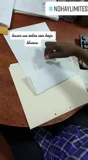 te reto a que hagas un sobre con hoja blanca