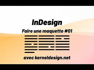 Mise en page avec Adobe Indesign #01