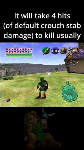 Power Crouch Stab Explained in 36 seconds (Ocarina of Time) [Glitch Tutorial] #shorts