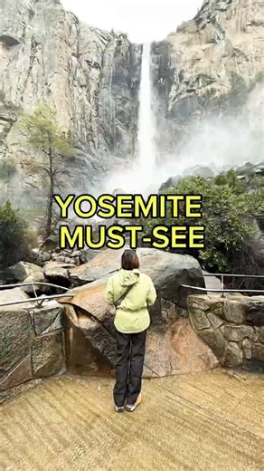 Why You MUST Visit Bridalveil Fall in April! 🏔️💦 #yosemite