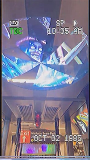 Haunted subway projections and animatronics
