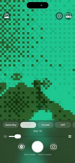 カメラがリアルタイムでドット絵に！iOSアプリ「pixelizer」