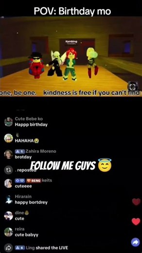 happy birthday po #kambingandfriends #roblox #robloxshorts