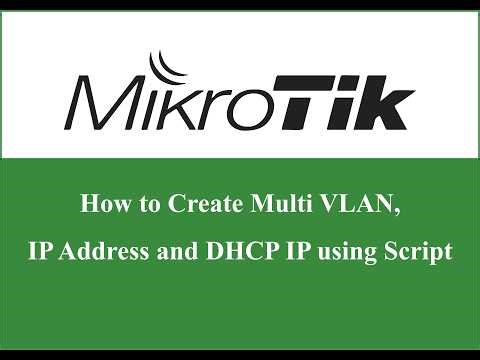 How to Create Miulti VLAN, IP Address, DHCP IP using script | NETKH168