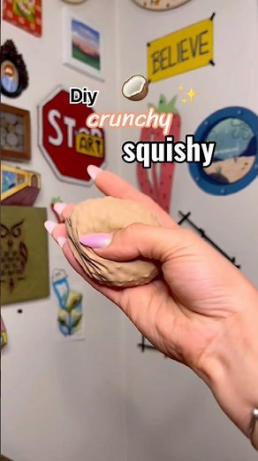 DIY crunchy squishy 🤎| How to make crunchy squishy #diy #squishy #shorts #craft