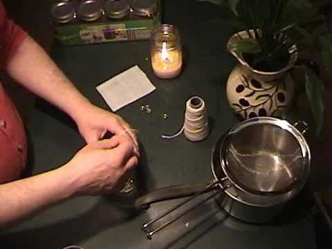 How to make tallow candles.