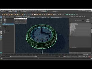 Maya: Modeling a Wall Clock 02/2
