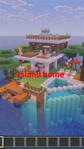 ISLAND HOME MINECRAFT PS5 BUILD🏝️
