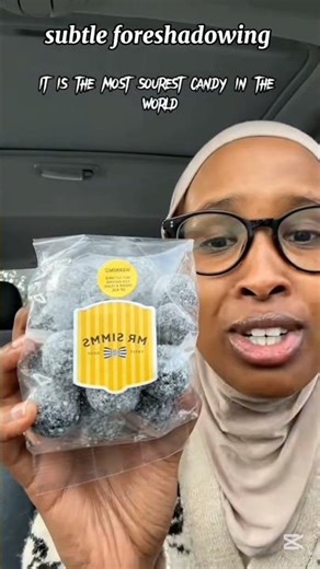 subtle foreshadowing 🤣 sour candy #sour #hijabigirl #funny