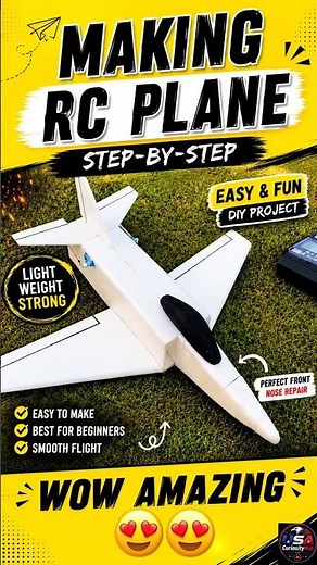 🔥Make RC Plane At Home ✈️🔥 #shorts #usa