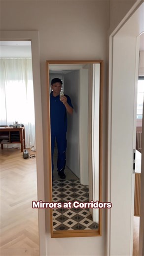 Narrow Hallway 🤔? Transform It 😃! Mirror Corridor Ideas 😏 You NEED to See (2025 - Zurich 🇨🇭) Does your narrow hallway feel like a cramped, dark tunnel 🫣 ? Imagine transforming it into an expansive, light-filled art gallery 🤩 ! Have a look on these ideas that trick the eye, making even the tightest spaces feel incredibly open and inviting ✨ #handyman #mirrors #corridors #Seefeld | Handyman Services in Zurich