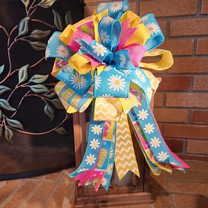 Flip Flop Bow Collection – 12 Inch Bright, Breezy, and Full of Personality Bows With 15 Inch Tails. Turquois Daisy Center Selection. - Etsy