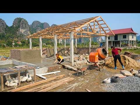 TIMELAPSE : Building A New House For Ducks To Replace The Old Shelter And Expand Duck Farming