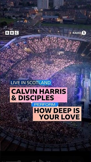 This crowd for How Deep Is Your Love 🔥 #calvinharris