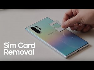 #HowTo - Remove SIM card from Samsung Galaxy Note 10